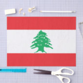 Papier Mousseline Drapeau libanais (Drapeau libanais) (Artisanat)