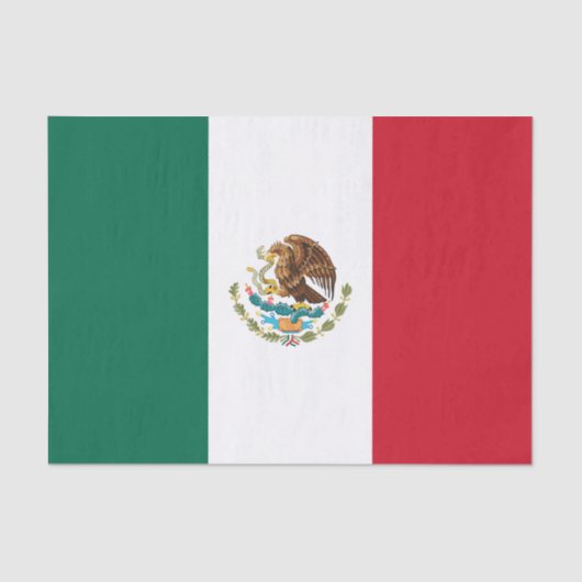 Papier Mousseline Drapeau mexicain (Recto)
