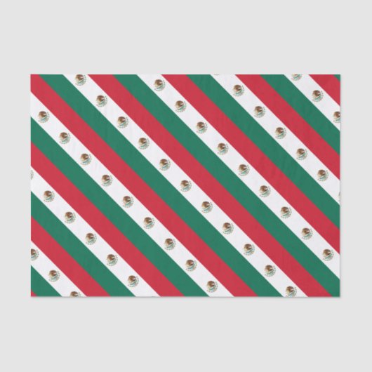 Papier Mousseline Drapeau mexicain de Bandera de México (Recto)