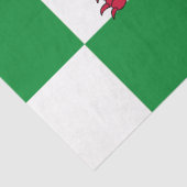 Papier Mousseline Drapeau mystique de dragon celtique rouge du Pays  (Détail)