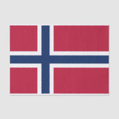 Papier Mousseline Drapeau norvégien (Recto)
