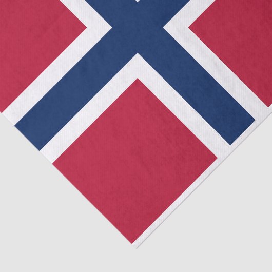 Papier Mousseline Drapeau norvégien (Détail)