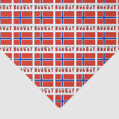 Papier Mousseline Drapeau norvégien en mosaïque (Détail)