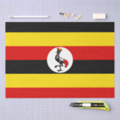 Papier Mousseline Drapeau ougandais (Ouganda) (Artisanat)