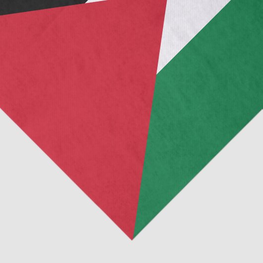 Papier Mousseline Drapeau palestinien (Détail)
