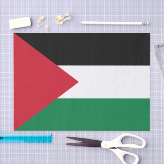Papier Mousseline Drapeau palestinien (Artisanat)