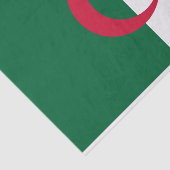 Papier Mousseline Drapeau patriotique algérien (Détail)