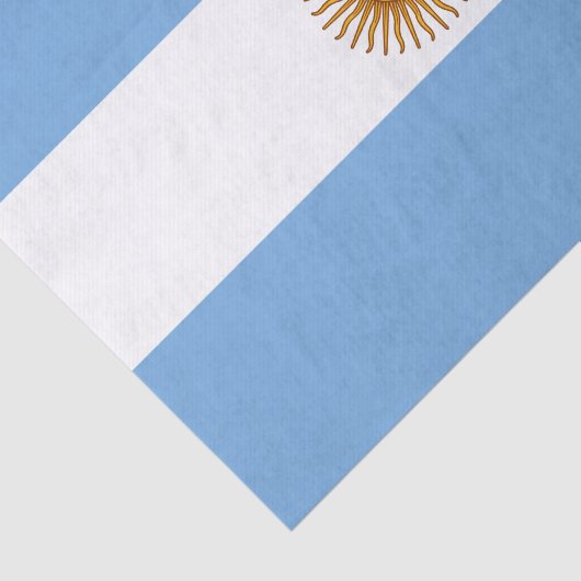 Papier Mousseline Drapeau patriotique argentin (Détail)