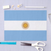 Papier Mousseline Drapeau patriotique argentin (Artisanat)