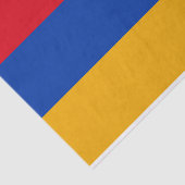 Papier Mousseline Drapeau patriotique arménien (Détail)