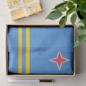 Papier Mousseline Drapeau Patriotique Aruba (Cadeau)