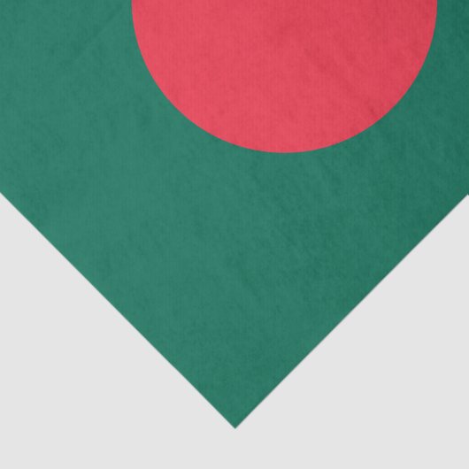 Papier Mousseline Drapeau patriotique bangladais Tissu Papier (Détail)