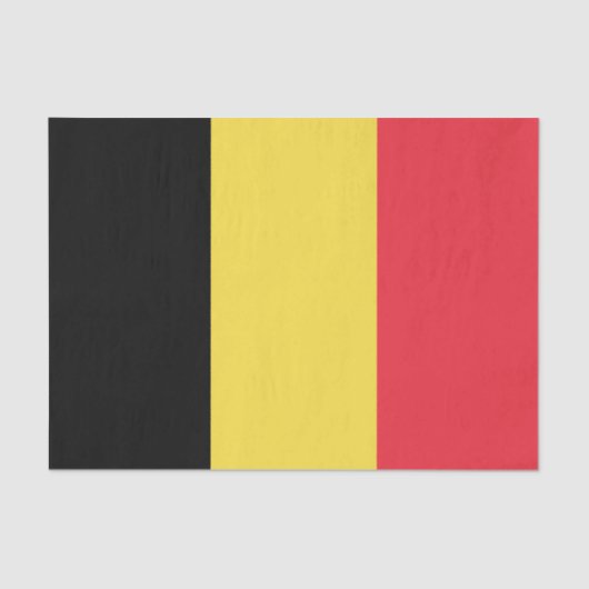 Papier Mousseline Drapeau patriotique belge (Recto)