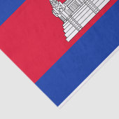 Papier Mousseline Drapeau patriotique cambodgien (Détail)