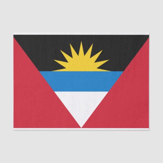 Papier Mousseline Drapeau patriotique d'Antigua-et-Barbuda (Recto)