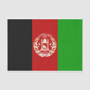 Papier Mousseline Drapeau patriotique de l'Afghanistan