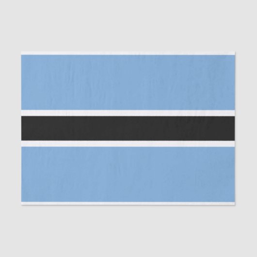 Papier Mousseline Drapeau patriotique du Botswana (Recto)