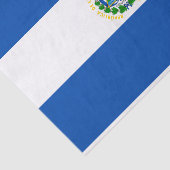 Papier Mousseline Drapeau patriotique El Salvador (Détail)