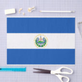 Papier Mousseline Drapeau patriotique El Salvador (Artisanat)