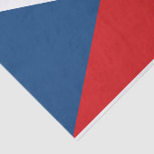 Papier Mousseline Drapeau République tchèque (Détail)