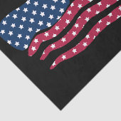 Papier Mousseline Drapeau Rouge Blanc Et Bleu (Détail)