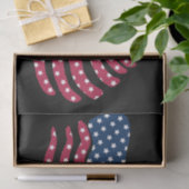 Papier Mousseline Drapeau Rouge Blanc Et Bleu (Cadeau)