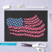 Papier Mousseline Drapeau Rouge Blanc Et Bleu (Artisanat)