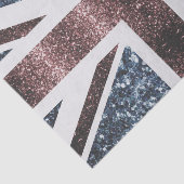 Papier Mousseline Drapeau rustique UK rouge bleu étincelants parties (Détail)