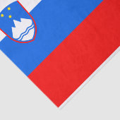 Papier Mousseline Drapeau slovène (Détail)