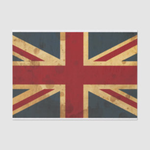 Papier Mousseline Drapeau souillé d'Union Jack R-U