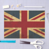 Papier Mousseline Drapeau souillé d'Union Jack R-U (Artisanat)