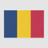 Papier Mousseline Drapeau Tchad (Recto)