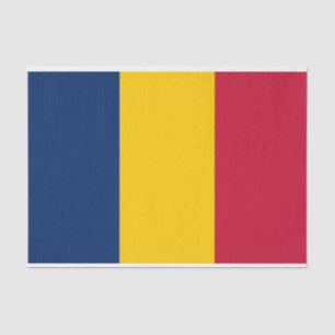 Papier Mousseline Drapeau Tchad