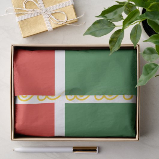 Papier Mousseline Drapeau tchétchène (Cadeau)