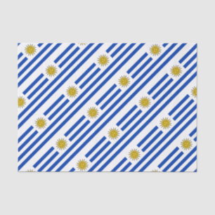 Papier Mousseline Drapeau uruguayen Banda Oriental