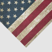 Papier Mousseline Drapeau USA Grunge (Détail)