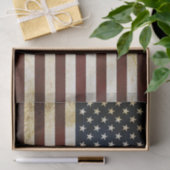 Papier Mousseline Drapeau vintage des États-Unis (Cadeau)