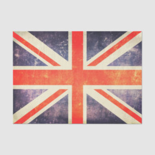 Papier Mousseline Drapeau vintage d'Union Jack