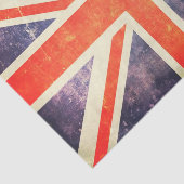 Papier Mousseline Drapeau vintage d'Union Jack (Détail)