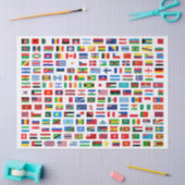 Papier Mousseline Drapeaux mondiaux (Artisanat)