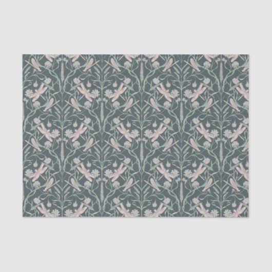 Papier Mousseline Dream Dragonfly Cornflower, Etoiles, Chevron (Recto)