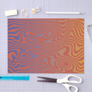 Papier Mousseline Dream Flow l Abstract Trippy Pattern - No. 01