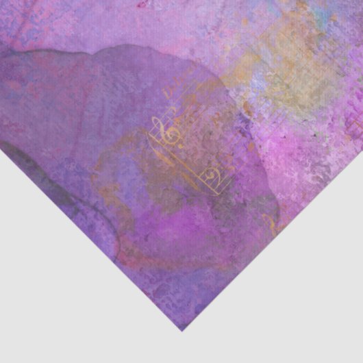 Papier Mousseline Dream Violet Collage Découpage (Détail)