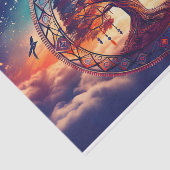 Papier Mousseline Dreamcatcher Tree of Life, Explosion spirituelle (Détail)
