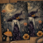 Papier Mousseline Dreamical Whimsical Halloween Witch Decoupage