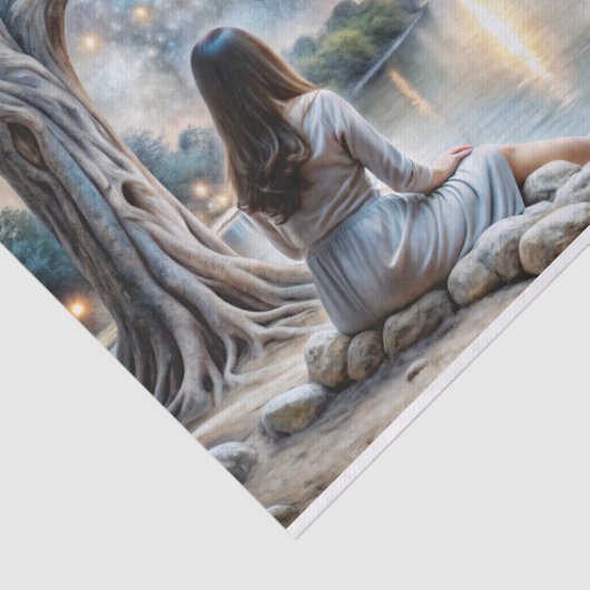 Papier Mousseline Dreams célestes Starlit Reverie Découpage (Détail)