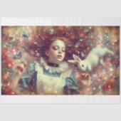 Papier Mousseline Dreams In Wonderland Alice Fantasy Art Decoupage (Recto)