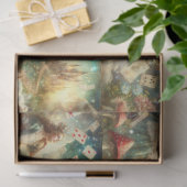 Papier Mousseline Dreamy Alice In Wonderland Castle Decoupage (Cadeau)