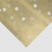 Papier Mousseline Dreamy Gold et White Confetti Bokeh Mariage (Détail)