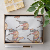 Papier Mousseline Dressage de trot du cheval de la baie (Cadeau)